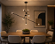 Pendente Cross LED Ø11cm x 121,7cm – Haste Rígida – LED Integrado 30W 3000K | Usina Design Iluminação 19740-6LED3 - Imagem 2
