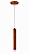 Pendente Cross LED Ø2,8cm x 15,4cm – Cabo Eletrificado – LED Integrado 5W 4000K | Usina Design Iluminação 19742-1LED4 - Imagem 1