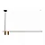 Pendente Let LED Haste Fixa 2 Focos 150,4cm – LED Integrado 37W 3000K | Usina Design Iluminação 19770-1500LED3 - Imagem 1