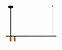 Pendente Let LED Haste Fixa 2 Focos 150,4cm – LED Integrado 37W 4000K | Usina Design Iluminação 19770-1500LED4 - Imagem 1