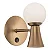 Arandela Dirham com Interruptor 1xG9 + 1xMR16 | Usina Design Iluminação 25053-1 - Imagem 1