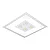 Embutido Ruler Quadrado 4x E27 + 4x PAR20 500mm Design Moderno 3701-51 - Imagem 1