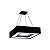 Pendente Cherry Quadrado 380x380x120mm com 4 Soquetes E27 – Iluminação Decorativa Moderna 4541-38 - Imagem 3