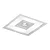 Embutido Focus Quadrado 475x475x100mm com 8 E27 e 4 MR16 – Iluminação Central de Alto Impacto 4553-50 - Imagem 1