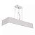 Pendente Tropical Slim 95x650x85mm com Fio Kevlar para 2 T8 LED 60cm – Iluminação Linear Suspensa 4711-65FKV - Imagem 1