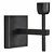 Arandela Duquesa sem Cúpula 270mm com Canopla Quadrada – Iluminação Decorativa para Parede 5801-1 - Imagem 1