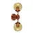 Arandela Sansão 140x450x160mm com 2 Soquetes E27 G45 – Iluminação Decorativa Moderna 16294-2 - Imagem 1