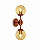 Arandela Sansão 140x450x160mm com 2 Soquetes E27 G45 – Iluminação Decorativa Moderna 16294-2 - Imagem 1