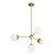 Pendente Bubbles 4 Globos Ø140mm com Haste Fixa E27 G45 – Iluminação Decorativa de Impacto 16330-4 - Imagem 1