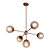 Pendente Bubbles 5 Globos Ø140mm com Haste Fixa E27 G45 – Iluminação Decorativa de Alto Impacto 16330-5 - Imagem 2