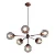 Pendente Bubbles 6 Globos Ø140mm com Haste Fixa E27 G45 – Iluminação Decorativa Imponente 16330-6 - Imagem 1