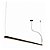 Pendente Régua Polo 2500mm Iluminação Direta com Fita de LED – Design Linear Minimalista 16365-250 - Imagem 2