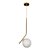 Pendente Angular com Globo Ø200mm para E27 – Iluminação Decorativa Moderna 16461-1 - Imagem 2