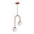 Pendente Pêndulo com Tubo Ø12,7mm e 2 Soquetes G9 – Iluminação Decorativa Contemporânea 16496-81 - Imagem 1
