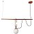Pendente Quíron com Globo Ø140mm e Gancho 230mm – Iluminação Decorativa Sofisticada 16605-1 - Imagem 1