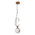 Pendente Quíron com Globo Ø200mm e Gancho 230mm – Iluminação Decorativa Sofisticada 16608-1 - Imagem 1