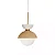Pendente Bibelô Globo Ø140 com Anel Cobre Ø190x200mm para Lâmpada E27 G45 16707-19C - Imagem 1