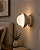Arandela Bibelô Globo Ø100 com Anel Dourado Ø130x89mm para Lâmpada G9 16708-10D - Imagem 1
