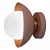 Arandela Bibelô Globo Ø120 com Anel Preto Ø185x161mm para Lâmpada G9 16708-12P - Imagem 2
