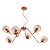 Pendente Carrossel Usina Design com Globos Ø120 Ø860x290mm 6 Lâmpadas G9 16765-6 - Imagem 1