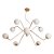 Pendente Carrossel Usina Design com Globos Ø120 Ø900x385mm 10 Lâmpadas G9 16765-10 - Imagem 1