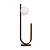 Abajur Dama Usina Design 185x150x530mm 1 Lâmpada G9 16809-1 - Imagem 1