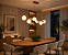 Pendente Mousse Usina Design Globo Ø140 Fio Cristal Canopla Central 306x1020x218mm 6 Lâmpadas E27 G45 16820-6 - Imagem 2