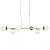 Pendente Mousse Usina Design Globo Ø120 Fio Cristal Canopla Central 266x980x206mm 6 Lâmpadas G9 16821-6 - Imagem 1