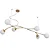 Pendente Zuca Usina Design Cabo de Aço e Rayon 570x1200x320mm 6 Lâmpadas G9 16856-6 - Imagem 1
