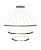 Pendente Volta 360° Usina Design 3 Aros Iluminação Externa Ø520/Ø750/Ø960 LED 16871-3 - Imagem 1