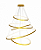 Pendente Volta 360° Usina Design 5 Aros Iluminação Externa Ø520/Ø750/Ø960/Ø1160/Ø1470 LED 16871-5 - Imagem 1
