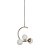 Pendente Astral Usina Design Rayon 3 Globos G9 (2 Inferiores + 1 Superior) 16941-3 - Imagem 1