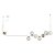 Pendente Astral Usina Design Cabo de Aço e Rayon 8 Globos G9 16941-8 - Imagem 1