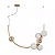 Pendente Astral Usina Design Cabo de Aço e Rayon 6 Globos G9 16942-6 - Imagem 1
