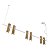 Pendente Cravo Usina Design 38x850x200mm 4 MR11 16970-4 - Imagem 1
