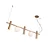 Pendente Miscela Usina Design Chumbador 38x850x200mm 3 MR11 + 2 G9 16990-5CH - Imagem 1