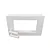 Plafon Arandela Pegasus Quadrado Usina Design com 2 Spots Beer LED 115,2W 3000K 14975lm Bivolt 19475-68LED3 - Imagem 1
