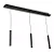 Plafon Pegasus Usina Design com 3 Pendentes Palito 260mm LED 80W 3000K 10400lm Bivolt 19500-153LED3 - Imagem 1