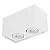 Plafon Grid Usina Design Retangular com 2 Focos para Lâmpada AR111 PF354-2P - Imagem 1