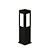 Poste Jardim Alberino E27 300mm Tubo Quadrado 90mm – Usina Design 5510-30 - Imagem 1