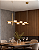 Lustre Linear DNA Iluminação Kálida – 150 cm – Cúpula Selenita Ø15 cm – LED 12W 3000K - Imagem 2