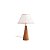 Abajur de Mesa Madelustre Catedral Ø60x85cm MDF Robust Castanho Dourado E27 3437-92 - Imagem 1