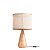 Abajur de Mesa Madelustre Garabe Cônico Square MDF Madeira E27 3196CT - Imagem 1
