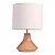 Abajur de Mesa Madelustre Garabe Ø32x25cm Linho Madeira E27 3197- - Imagem 1