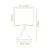 Abajur de Mesa Madelustre Garabe Ø32x25cm Linho Madeira E27 3197- - Imagem 2