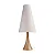 Abajur de Mesa Madelustre Sequoia Ø38x98cm Linho Castanho E27 3398NA- - Imagem 1