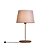 Abajur de Mesa Madelustre Slim Ø25x45cm Linho Madeira Metal E27 3039 - Imagem 1