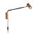 Arandela Articulável Madelustre Point MR11 50cm GU10 Mini Dicróica Madeira Castanho Imbuia ou Preto 3388 - Imagem 1