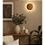 Arandela LED Madelustre Eclipse 19cm 3000K Madeira Castanho Imbuia Preto ou Branco - Imagem 1