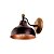 Arandela Madelustre Brooklyn 21cm Preto e Dourado Madeira Castanho 2875PC - Imagem 1